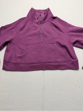 Lululemon Athletica Purple Half-Zip Funnel Neck Pullover Sweatshirt